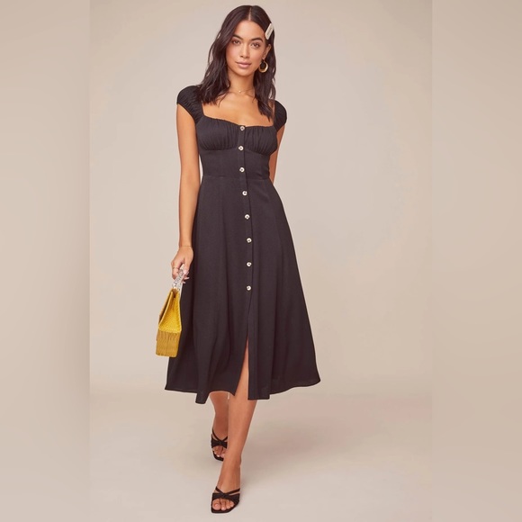 ASTR The Label Black Midi Dress XS - Picture 1 of 6